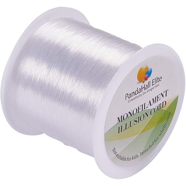 109 Yards Clear Fishing Line, 0.25mm 328ft Invisible Nylon Thread String  Crystal String Craft Bead Wire Cord - AliExpress